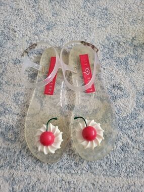 Katy Perry Collections Clear Cherry Pie Jelly Sandals